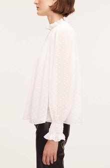 Clip Dot Blouse | Snow