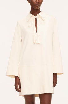 Heavy Cotton Shirt Dress | Latte