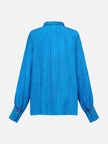 Ethnic Pleated Top | Sapphire