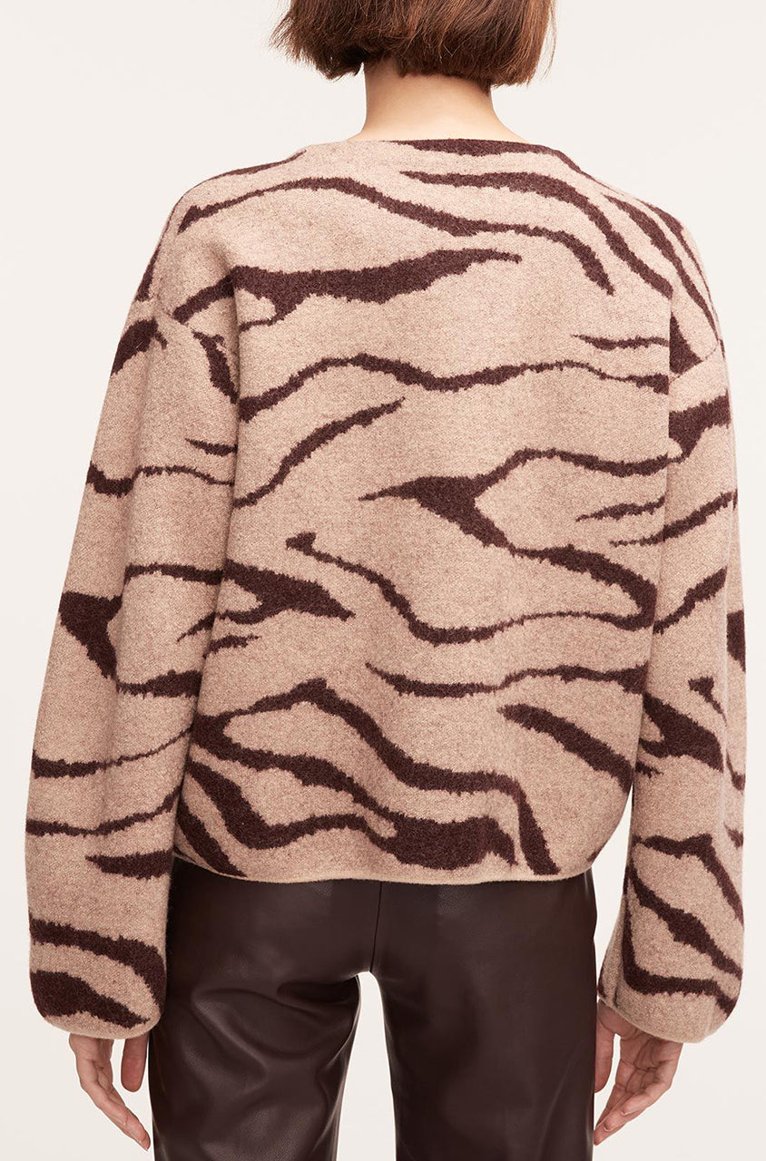 Zebra Jacquard Cropped Jacket | Zebra Port Combo