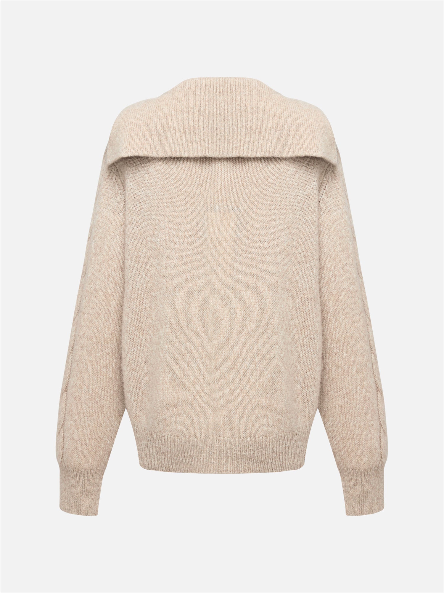 Knitted Pullover Sweater | Beige