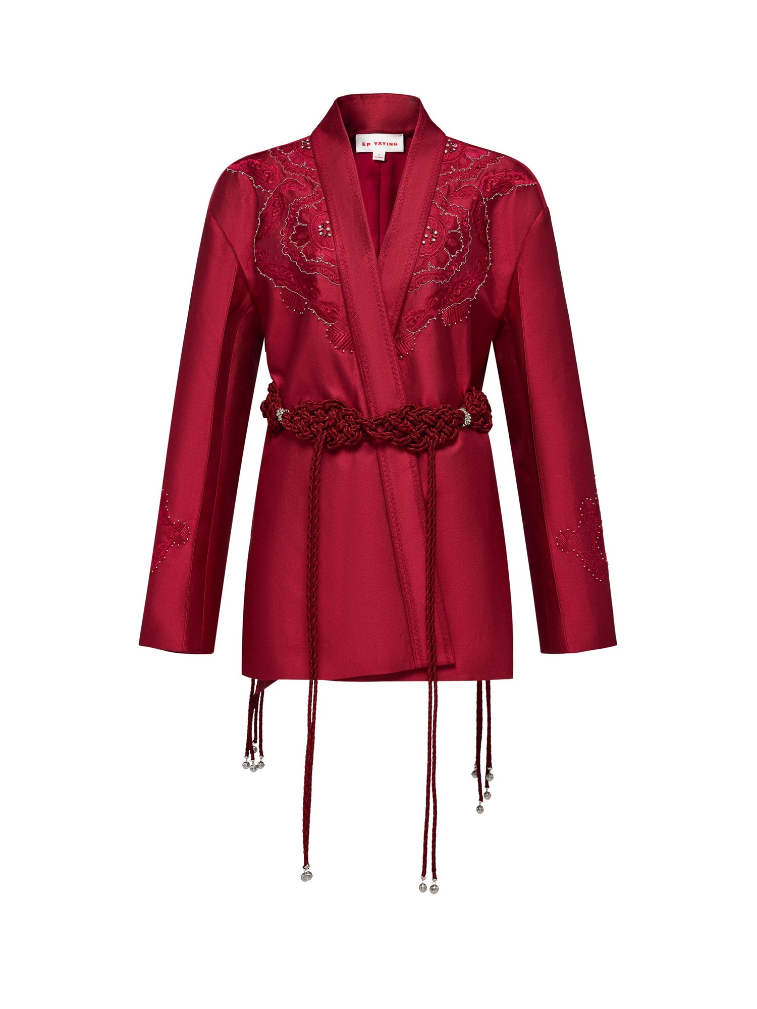 Waist Tie Jacket | Red