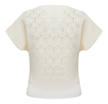 Textured Knit Top | White