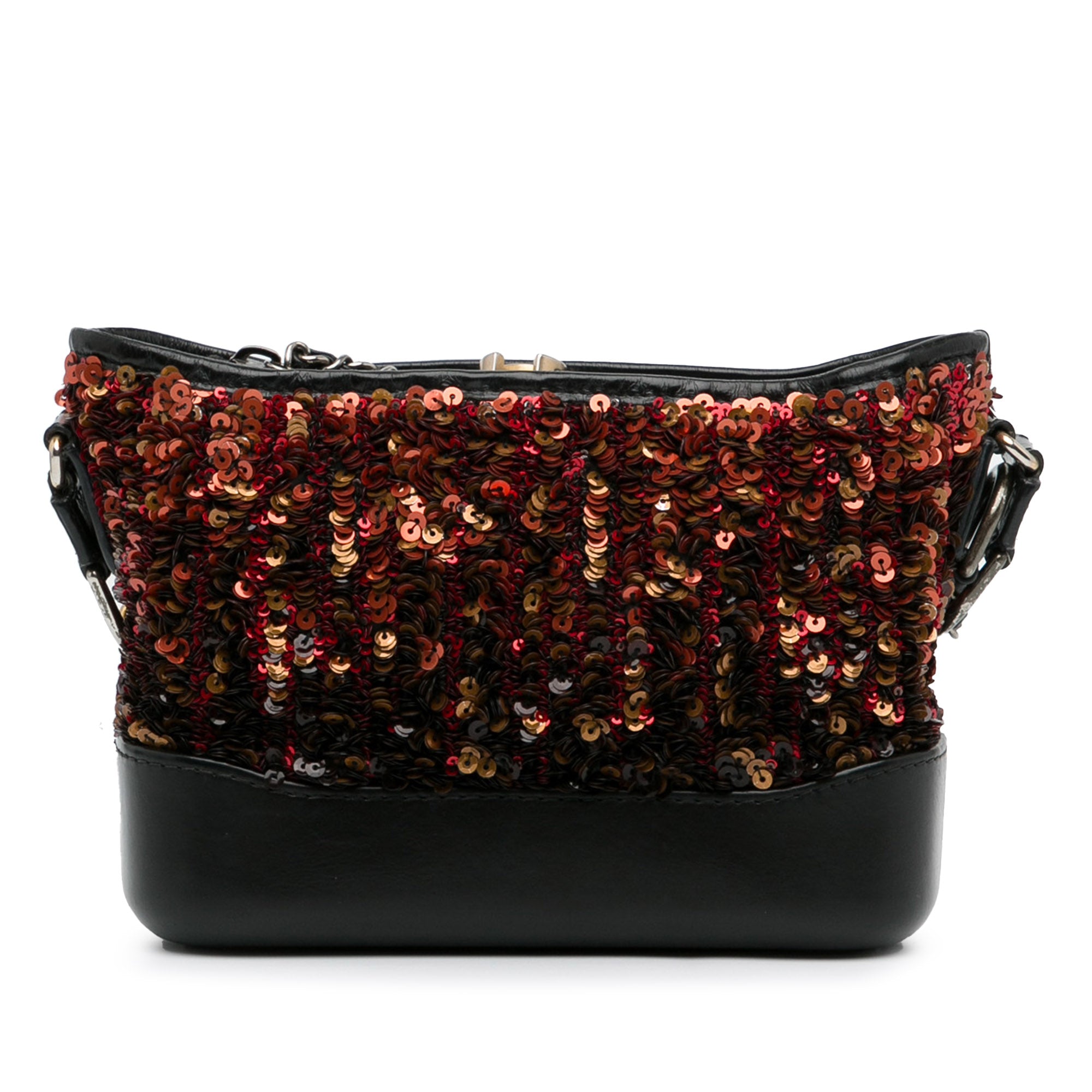 Chanel | Pre-Owned Small Sequin Gabrielle Crossbody | Brown/Bronze/Black