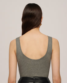 Kenli Ribbed Cotton-Jersey Bodysuit | Grey