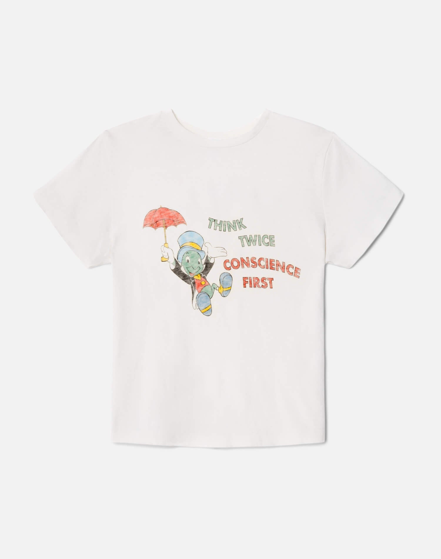 Womens | Classic "Jiminy Cricket" Tee | Vintage White