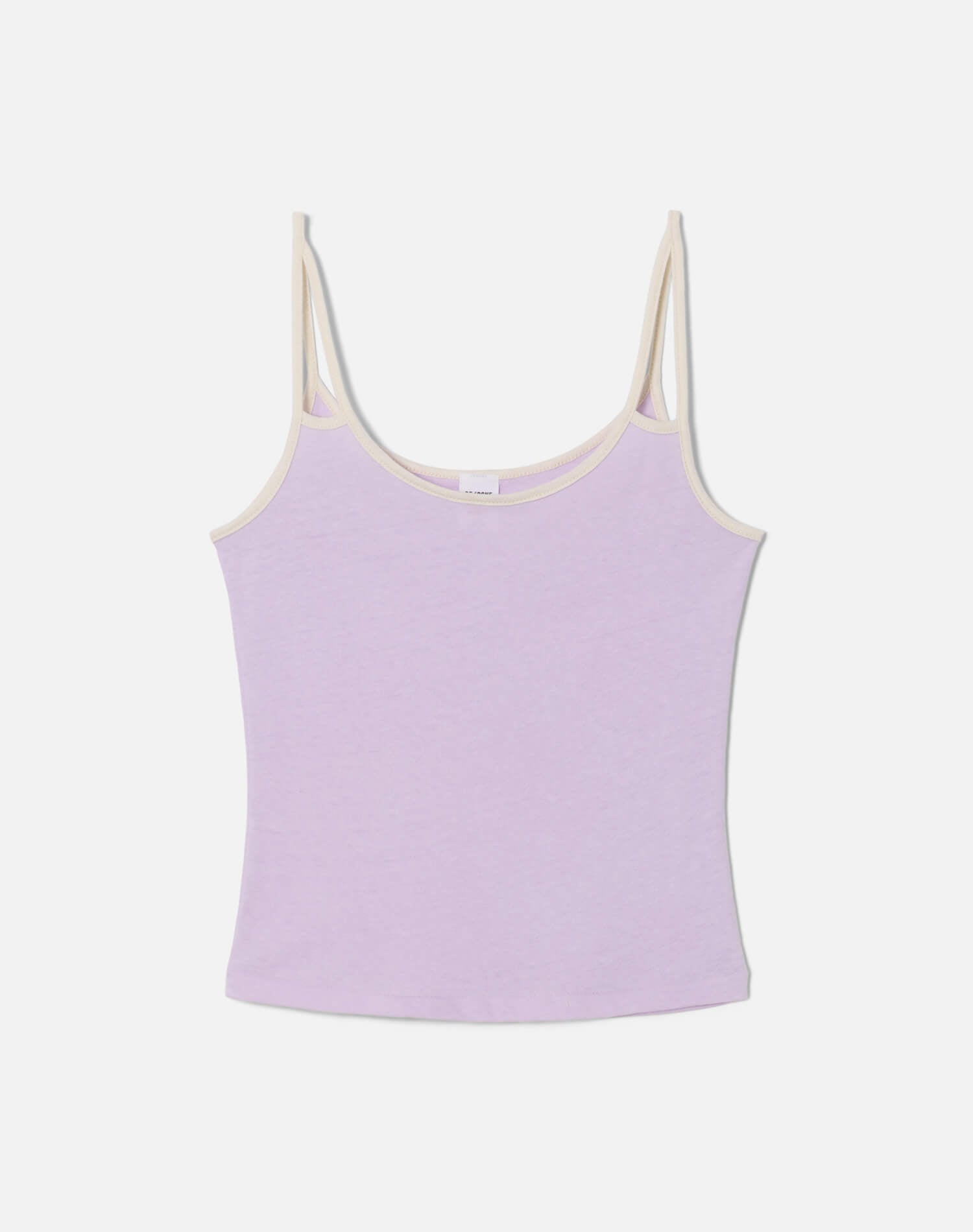 Womens | Hanes Gemini Tank | Baby Violet with Vintage White