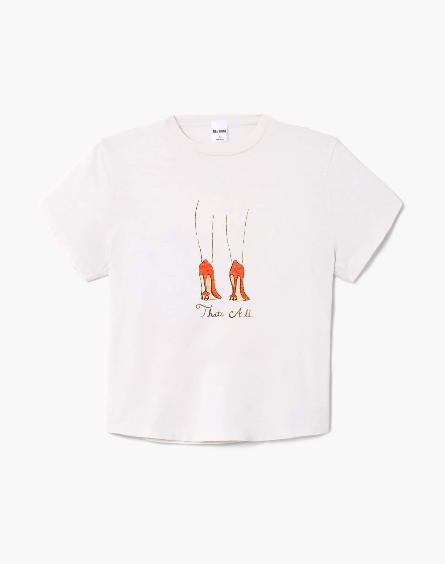 Womens | 1950s Boxy Tee That's All | Vintage White