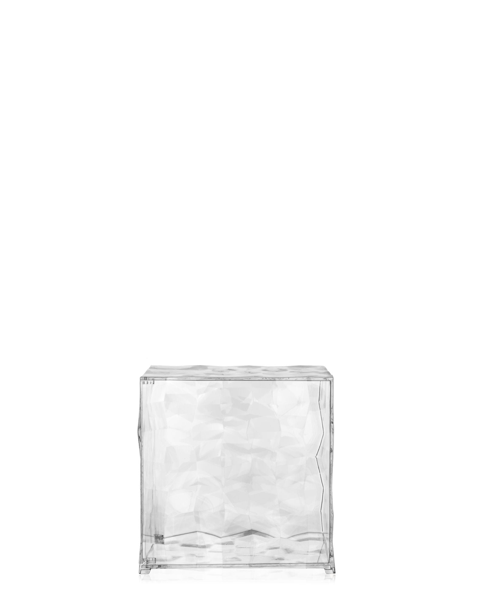 Optic Cubical Container with Door | Single | Crystal