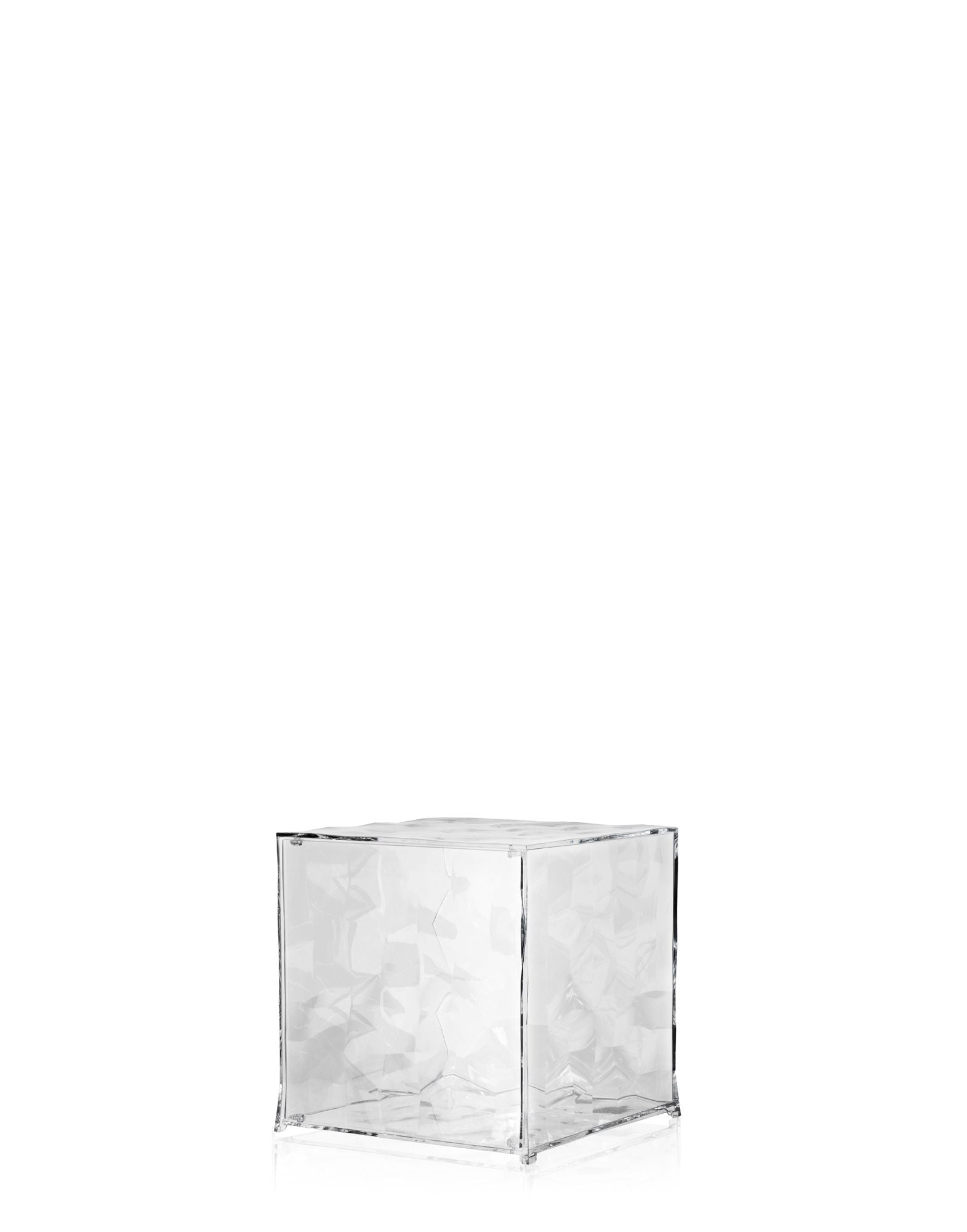 Optic Cubical Container with Door | Single | Crystal