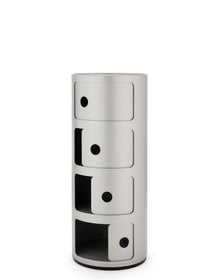 Componibili Classic Storage Unit - 4 Elements | Single | Silver
