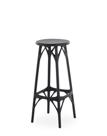 A.I. STOOL Low Bar Stool | Set of 2 | Black