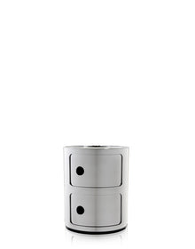 Componibili Metal Storage Unit - 2 Elements | Single | Chrome