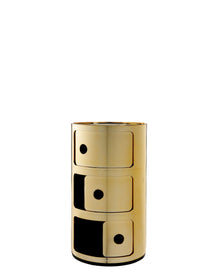 Componibili Metal Storage Unit - 3 Elements | Single | Gold