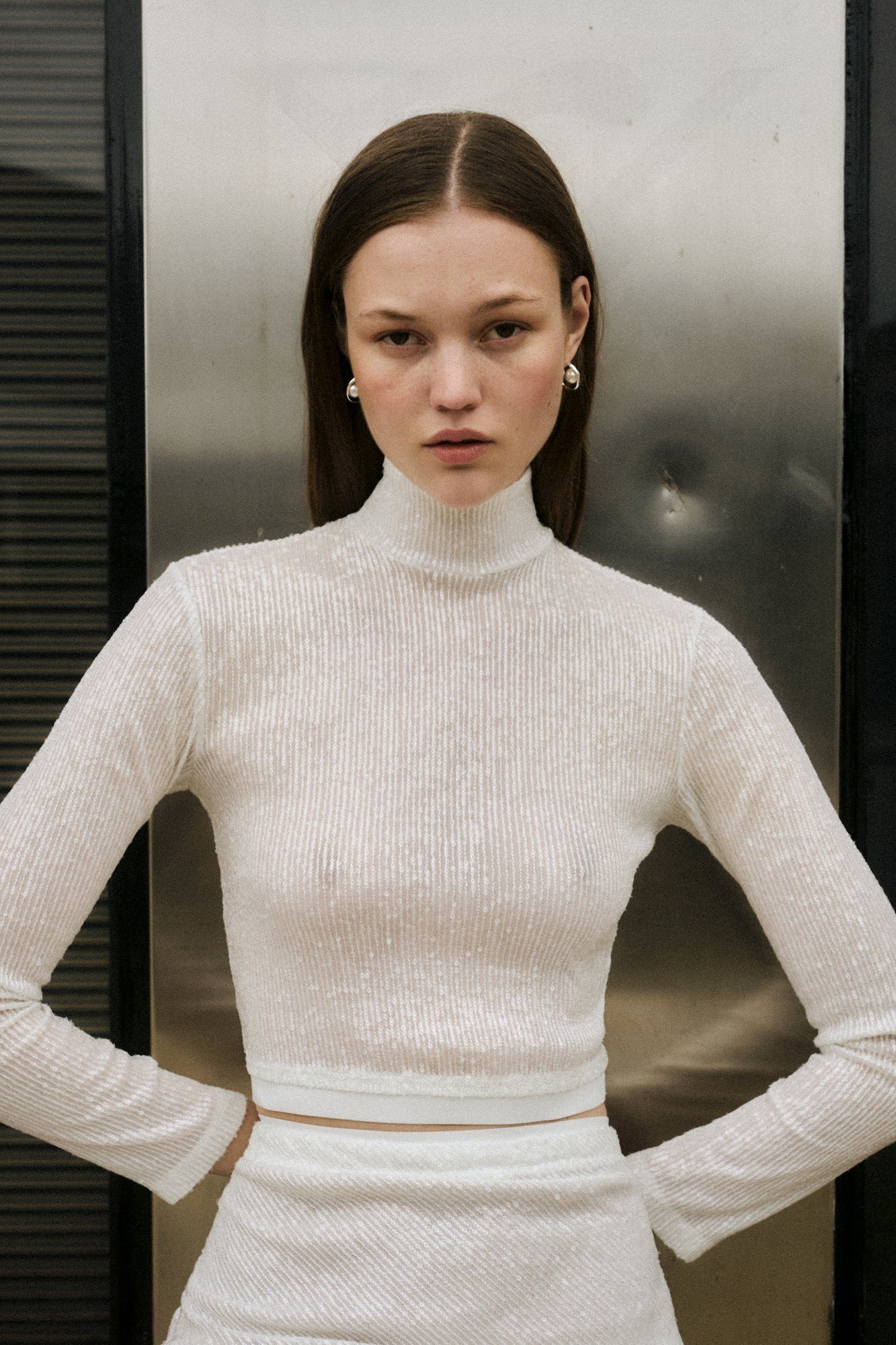 Sequin Skirt | Off White