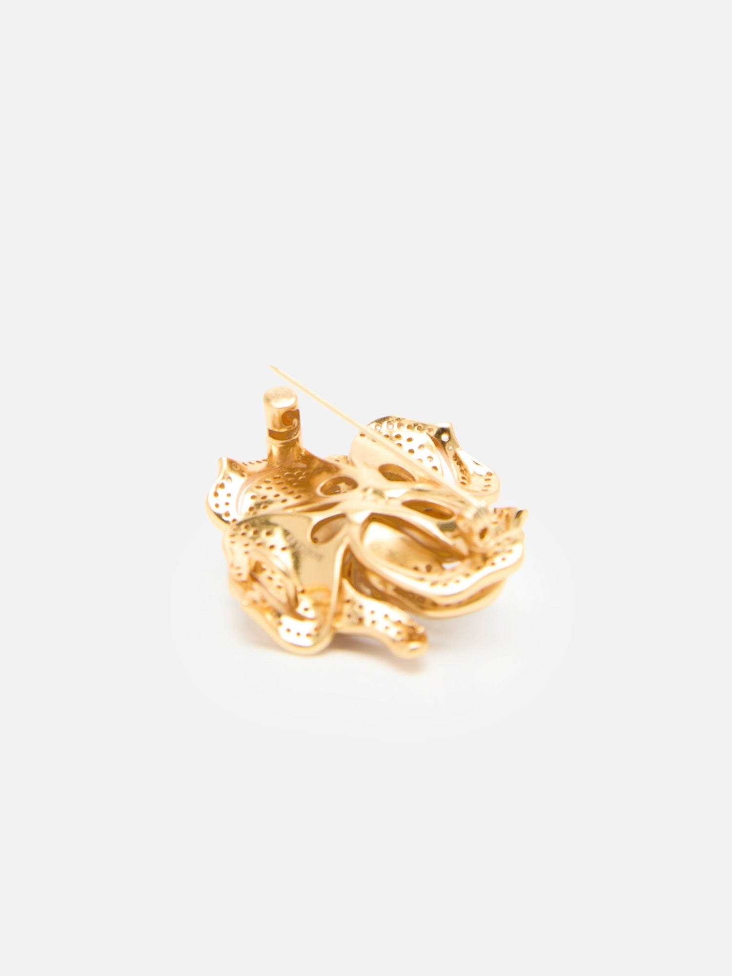 Peony Full Pave Zircon Brooch | Copper/Zircon