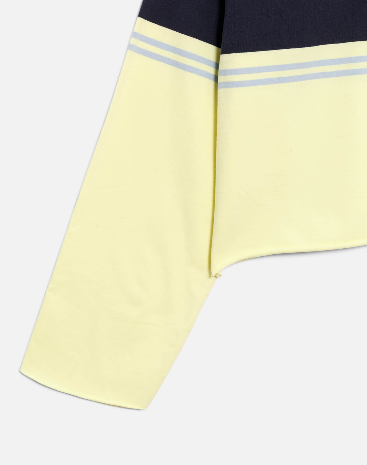 Womens | Cut Off Rugby Polo | Limeade Stripe