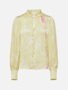 Silk Printed Shirt | Green