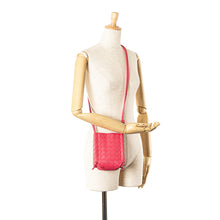 Bottega Veneta | Pre-Owned Mini Nappa Intrecciato The Knot Crossbody | Pink/Strawberry
