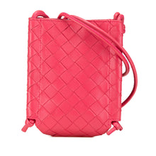 Bottega Veneta | Pre-Owned Mini Nappa Intrecciato The Knot Crossbody | Pink/Strawberry