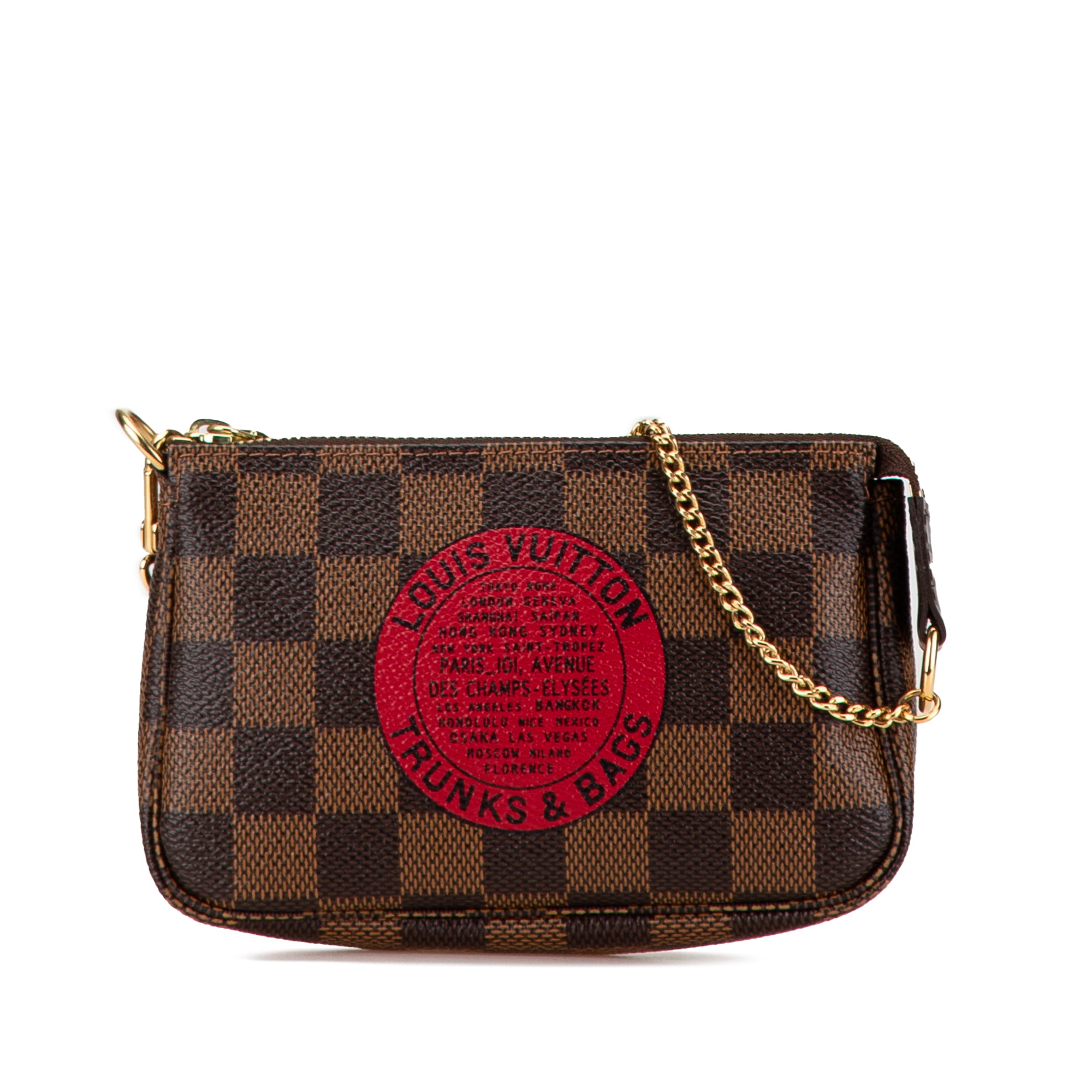 Louis Vuitton | Pre-Owned Damier Ebene Trunks and Bags Mini Pochette Accessoires - I | Brown