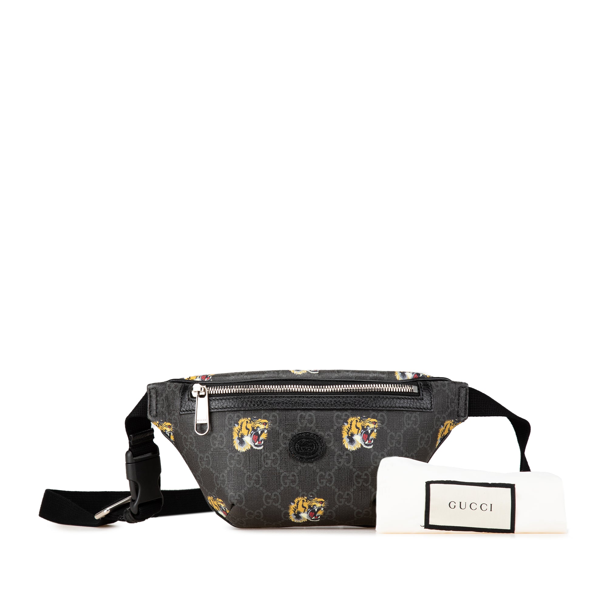 Gucci | Pre-Owned GG Supreme Tiger Belt Bag | Black