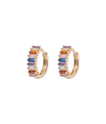 Elowen Huggie Hoops in Multi - Loren Hope