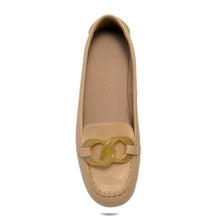 Wysteria Casual Loafer | Beige Bisque Faux Soft Nappa
