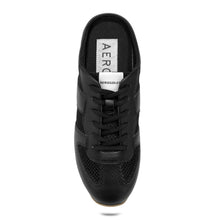 Jettson Sport Mule | Black Faux Nappa/Mesh