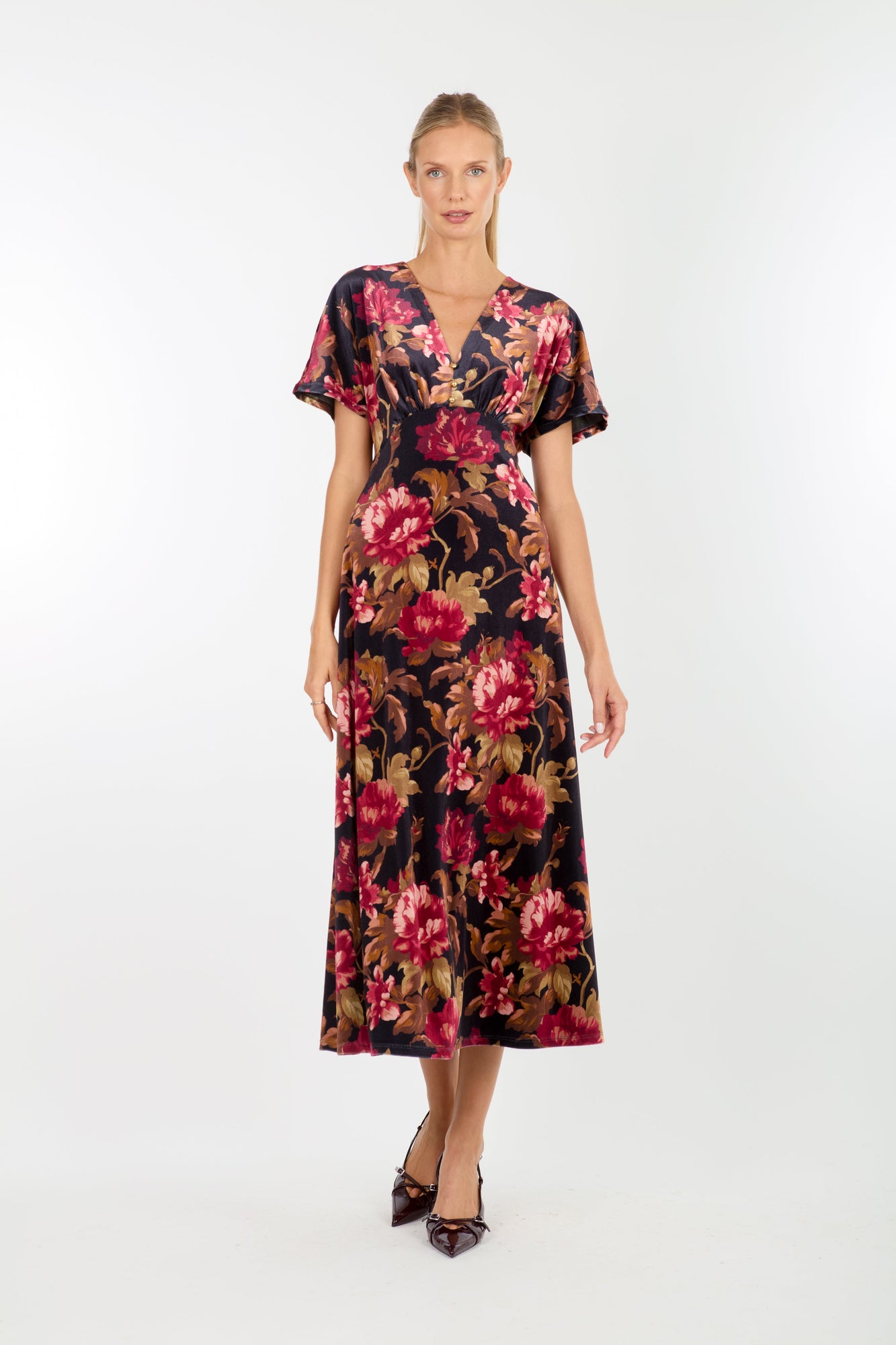 Lacey Dress | Night Floral