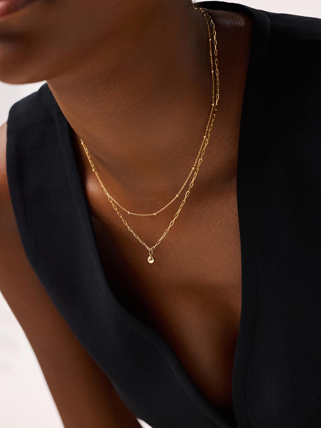Mini Sphere Charm Pendant | 10K Solid Gold