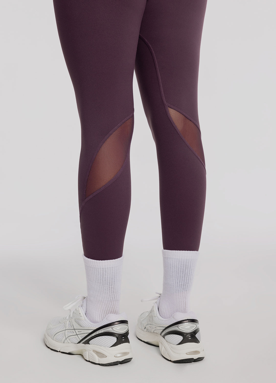 High-Waisted Stretch Performance Leggings | Midnight Plum