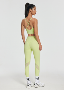 Seamless Crossback Bra | Cool Matcha