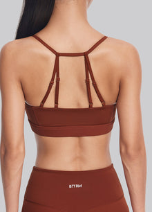 Airy Active Strap Top | Rust Brown