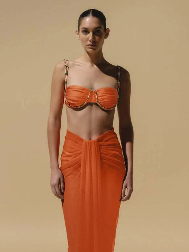 Nia Maxi Skirt | Mandarine Lush