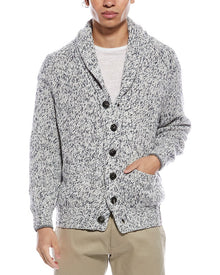 Brunello Cucinelli | Mens | Wool, Cashmere, & Silk-Blend Shawl Collar Cardigan | Multi