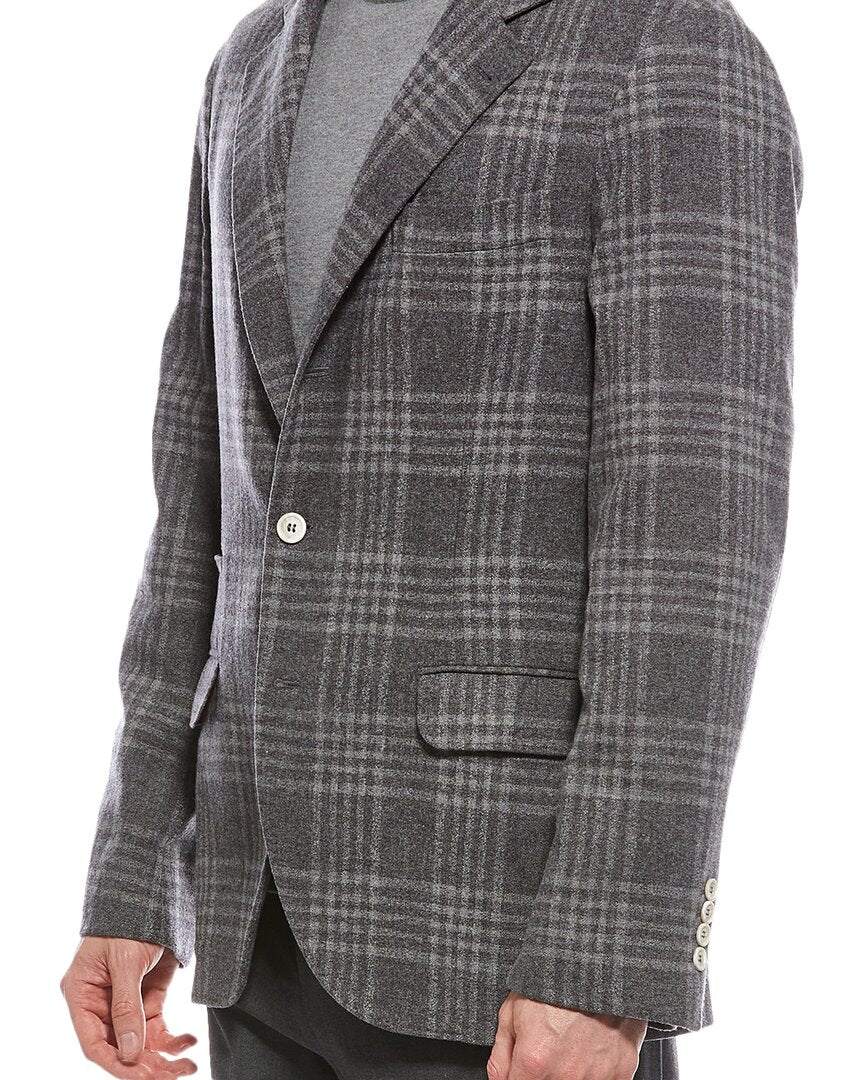 Brunello Cucinelli | Mens | Wool & Silk-Blend Jacket | Multi