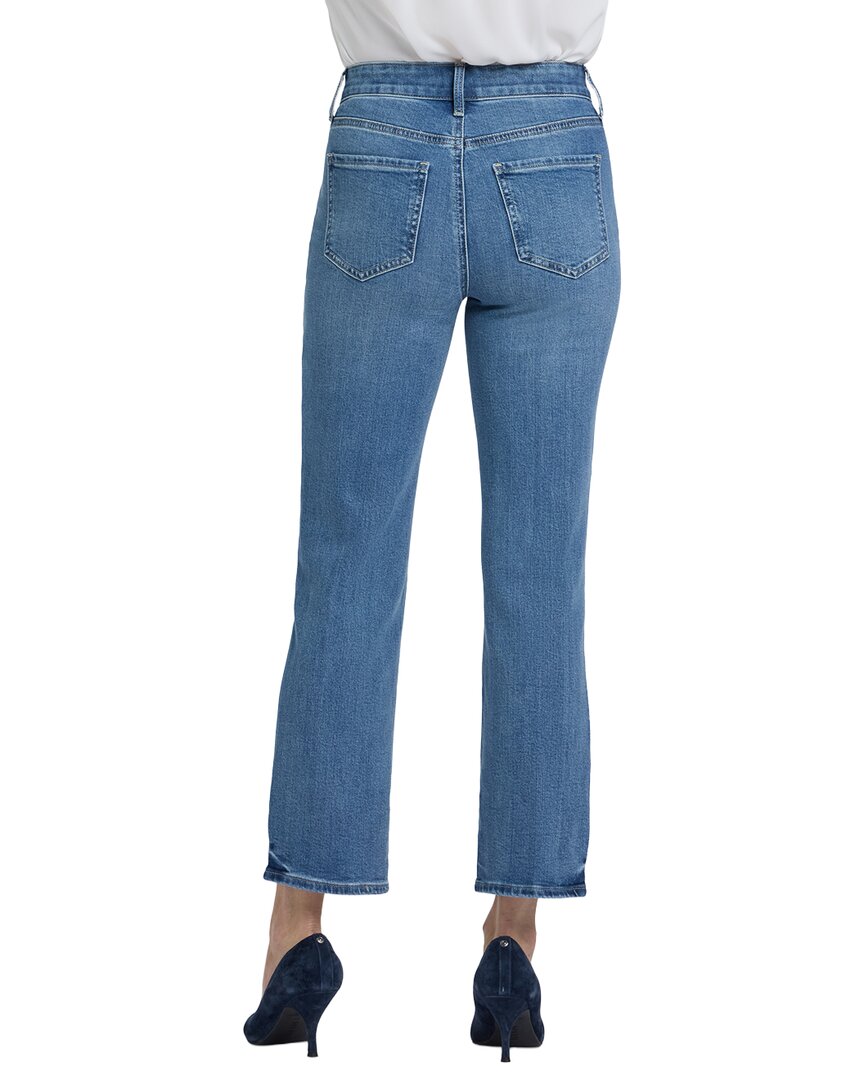 NYDJ | Womens | Petite Marilyn Bastille Sea Straight Leg Jean | Blue Multi