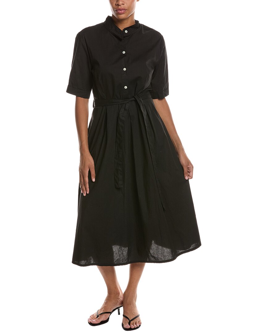 Persaman New York | Womens | Midi Shirtdress | Black