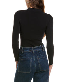 L'AGENCE | Womens | Elisabetta Knit Bodysuit | Black