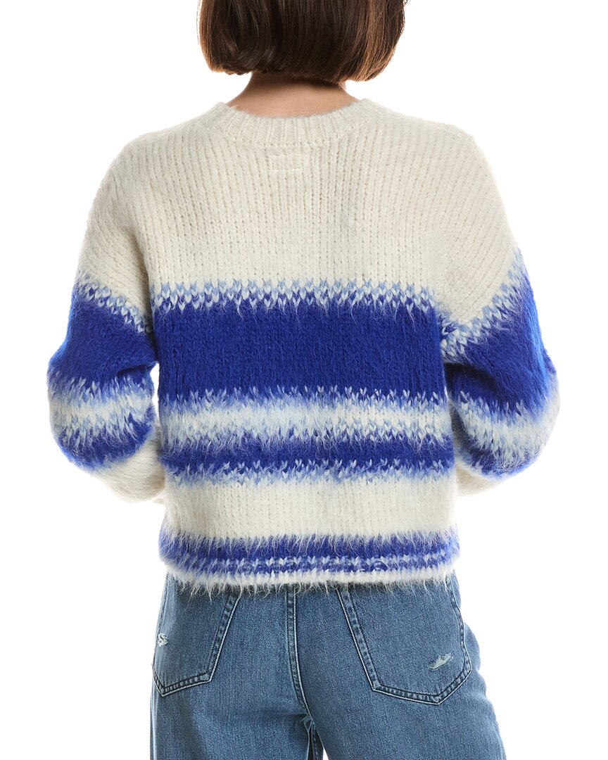 MOTHER | Womens | The Crop Alpaca & Wool-Blend Jumper | White