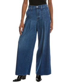 MOTHER | Womens | The Pleated Pouty Skimp Big Tipper Jean | Blue