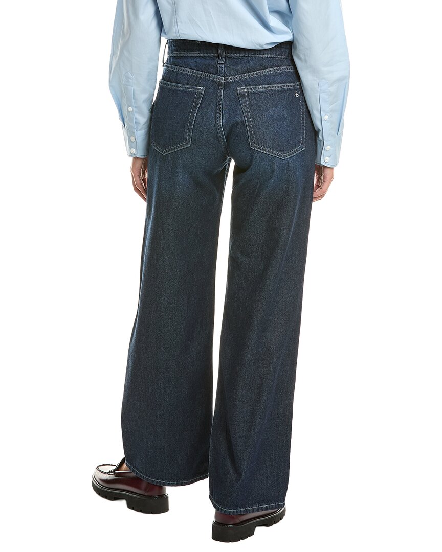 rag & bone | Womens | Lori Low-Rise Full Length Wide Leg Jean | Blue
