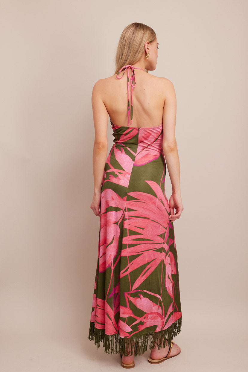 Shelter Island Dress | Palm Oasis Orchid