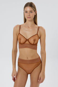 Bare Underwire Full Cup Longline Bra | Ginger