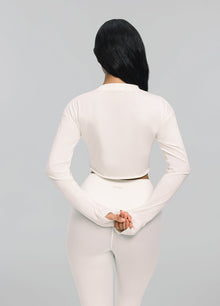 Cropped Long Sleeve | Ivory
