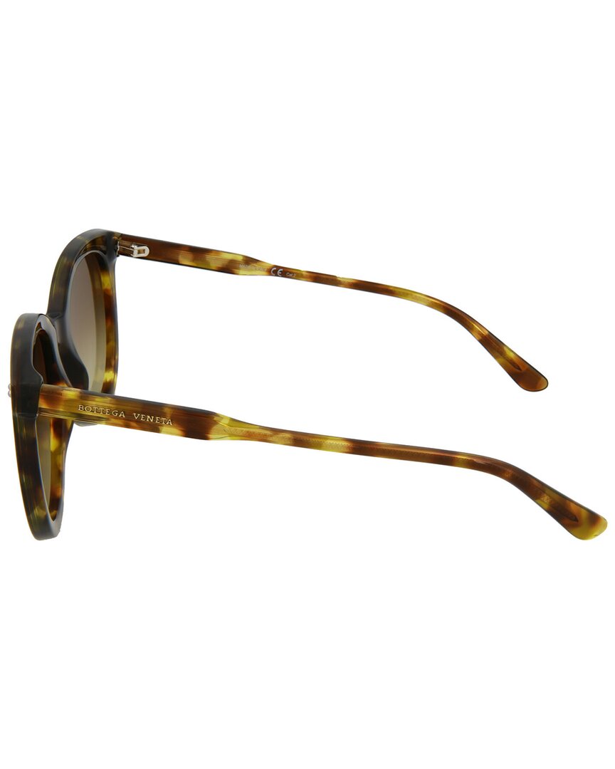 Bottega Veneta | Womens | 61mm Sunglasses | Shiny Green Havana | Brown Lens