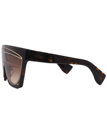 Loewe | Womens | LW40012F/S 0mm Sunglasses | Dark Havana | Brown Gradient Lens