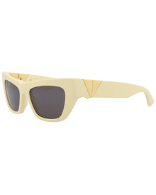 Bottega Veneta | Womens | BV1177S 52mm Sunglasses | Yellow | Grey Lens