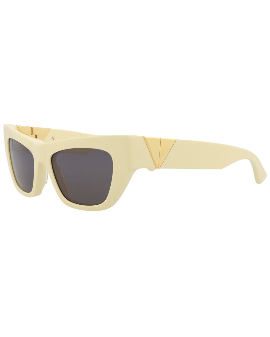 Bottega Veneta | Womens | BV1177S 52mm Sunglasses | Yellow | Grey Lens